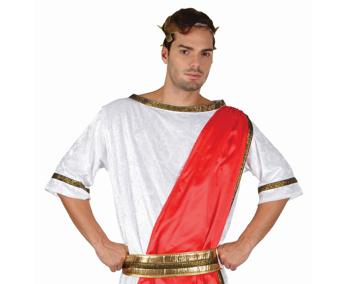 Role play-set for adult Greek King (robe, belt, headpiece), size 52